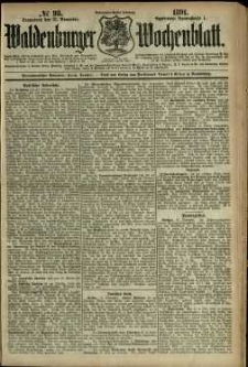 Waldenburger Wochenblatt, Jg. 37, 1891, nr 93
