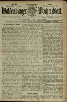 Waldenburger Wochenblatt, Jg. 37, 1891, nr 95