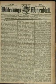 Waldenburger Wochenblatt, Jg. 37, 1891, nr 97