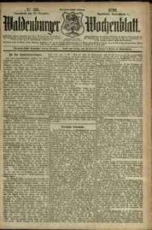 Waldenburger Wochenblatt, Jg. 37, 1891, nr 99