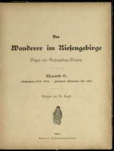 Der Wanderer im Riesengebirge, 1894-1895, Band 6
