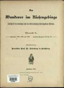 Der Wanderer im Riesengebirge, 1898, 1899 und 1900, Band 8