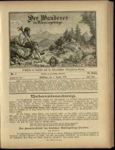 Der Wanderer im Riesengebirge, 1899, nr 1