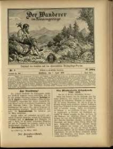Der Wanderer im Riesengebirge, 1899, nr 4