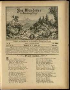Der Wanderer im Riesengebirge, 1899, nr 8