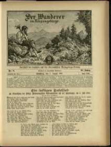 Der Wanderer im Riesengebirge, 1900, nr 8