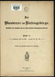 Der Wanderer im Riesengebirge, 1904-1905, Band 10