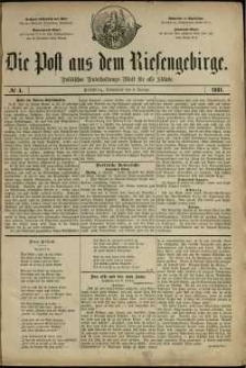 Die Post aus dem Riesengebirge, 1881, nr 4