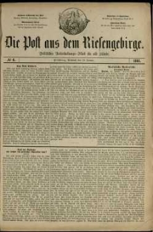 Die Post aus dem Riesengebirge, 1881, nr 6