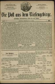 Die Post aus dem Riesengebirge, 1881, nr 7