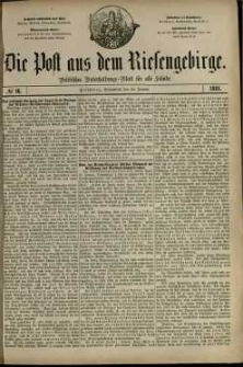 Die Post aus dem Riesengebirge, 1881, nr 16