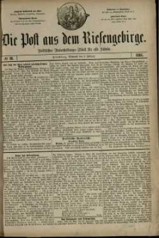 Die Post aus dem Riesengebirge, 1881, nr 18