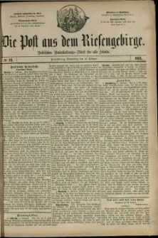 Die Post aus dem Riesengebirge, 1881, nr 23