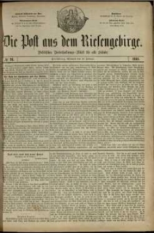 Die Post aus dem Riesengebirge, 1881, nr 26