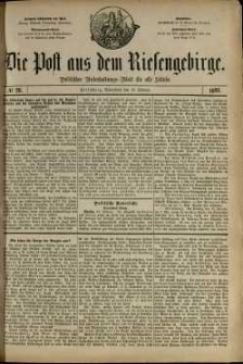 Die Post aus dem Riesengebirge, 1881, nr 28