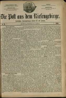 Die Post aus dem Riesengebirge, 1881, nr 31