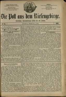 Die Post aus dem Riesengebirge, 1881, nr 34