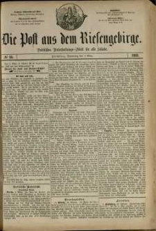 Die Post aus dem Riesengebirge, 1881, nr 35