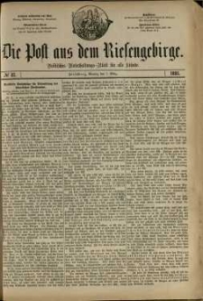 Die Post aus dem Riesengebirge, 1881, nr 37