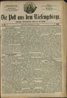 Die Post aus dem Riesengebirge, 1881, nr 39