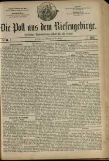 Die Post aus dem Riesengebirge, 1881, nr 41