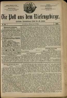 Die Post aus dem Riesengebirge, 1881, nr 49