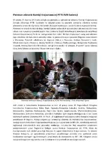Pierwsze zebranie Komisji Krajoznawczej PTTK XVIII kadencji [Dokument elektroniczny]