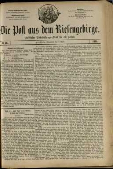 Die Post aus dem Riesengebirge, 1881, nr 56