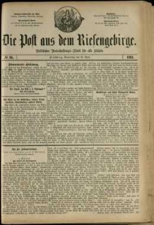 Die Post aus dem Riesengebirge, 1881, nr 65