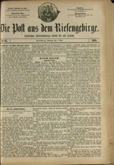 Die Post aus dem Riesengebirge, 1881, nr 67