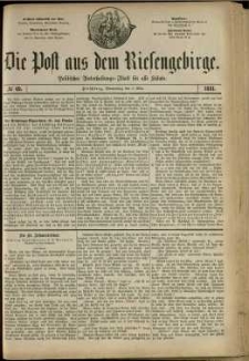 Die Post aus dem Riesengebirge, 1881, nr 69