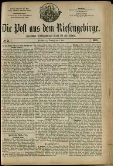 Die Post aus dem Riesengebirge, 1881, nr 71