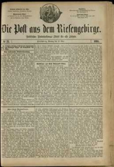 Die Post aus dem Riesengebirge, 1881, nr 72
