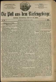 Die Post aus dem Riesengebirge, 1881, nr 73