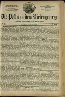 Die Post aus dem Riesengebirge, 1881, nr 79