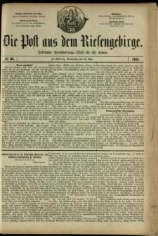 Die Post aus dem Riesengebirge, 1881, nr 80