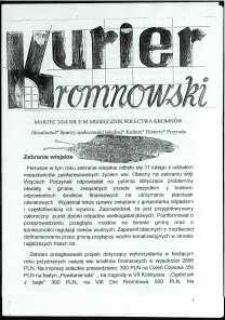 Kurier Kromnowski. Miesięcznik Sołectwa Kromnów, 2014, nr 3 (84)