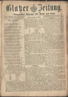 Glatzer Zeitung : Allgemeiner Anzeiger fuer Stadt und Land, 1895, nr 20 [8.03]