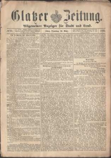 Glatzer Zeitung : Allgemeiner Anzeiger fuer Stadt und Land, 1895, nr 25 [26.03]