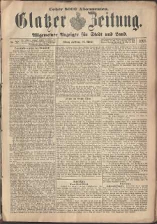 Glatzer Zeitung : Allgemeiner Anzeiger fuer Stadt und Land, 1895, nr 32 [19.04]