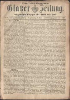 Glatzer Zeitung : Allgemeiner Anzeiger fuer Stadt und Land, 1895, nr 33 [23.04]
