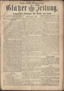 Glatzer Zeitung : Allgemeiner Anzeiger fuer Stadt und Land, 1895, nr 36 [3.05]