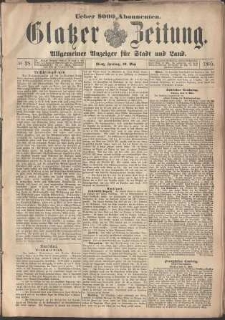 Glatzer Zeitung : Allgemeiner Anzeiger fuer Stadt und Land, 1895, nr 38 [10.05]