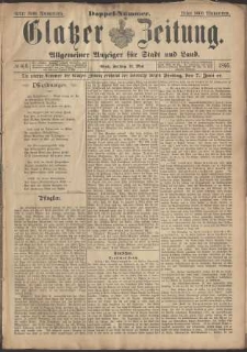 Glatzer Zeitung : Allgemeiner Anzeiger fuer Stadt und Land, 1895, nr 44/45 [31.05]
