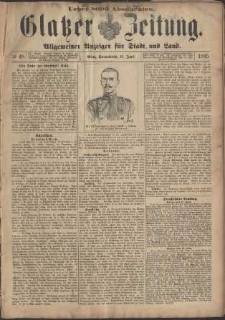 Glatzer Zeitung : Allgemeiner Anzeiger fuer Stadt und Land, 1895, nr 48 [15.06]