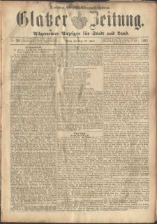 Glatzer Zeitung : Allgemeiner Anzeiger fuer Stadt und Land, 1895, nr 50 [21.06]