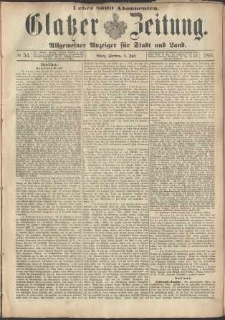 Glatzer Zeitung : Allgemeiner Anzeiger fuer Stadt und Land, 1895, nr 54 [5.07]