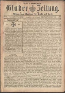 Glatzer Zeitung : Allgemeiner Anzeiger fuer Stadt und Land, 1895, nr 65 [13.08]