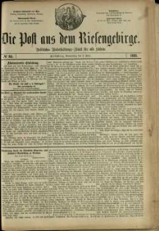 Die Post aus dem Riesengebirge, 1881, nr 84