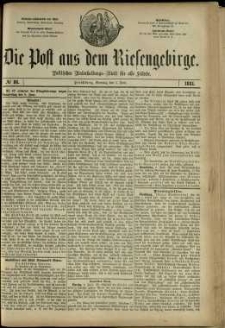 Die Post aus dem Riesengebirge, 1881, nr 86
